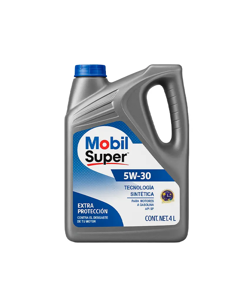 Envase de aceite MOBIL MOBIL SUPER TECNOLOGIA SINTETICA 5W30 - GL 4LT grado 5W30 - Lubricentro Piloto